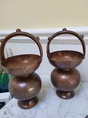 Olla de agua vintage de cobre artesanal/sacerdote Kamandal Foto 1 de 4