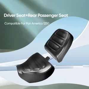 Asiento de conductor pasajero negro compatible para Harley 2024 Pan America 1250 RA1250S - Imagen 1 de 10