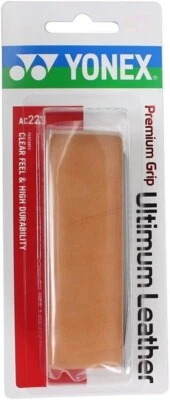 YONEX ULTIMUM (TAN) LEATHER PREMIUM TENNIS RACQUET REPLACEMENT GRIP #AC221