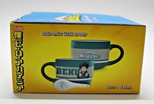 Tazza zuppa con cucchiaio 20 oz tazza ciotola My Hero Academia Deku - Foto 1 di 7