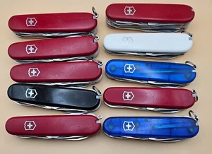 Lot of 10 Victorinox- Camper, Climber, Huntsman, RARE Master Craftsman - Picture 1 of 3