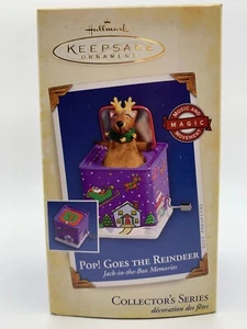 2005 Pop Goes the Reindeer Hallmark Series Christmas Ornament NEW 3rd in Series - Picture 1 of 2