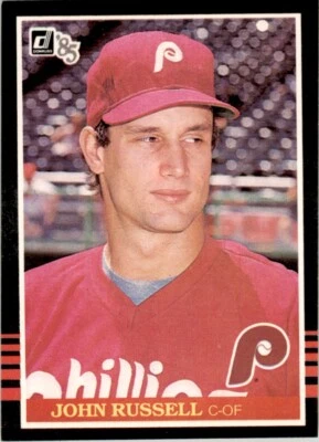 1985 Donruss John Russell Rookie . Philadelphia Phillies #648 - Image 1 of 2