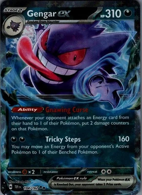 Gengar ex Double Rare SV05: Temporal Forces 104/162 NM - Image 1 of 2
