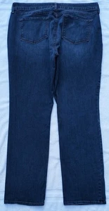 Pantalones de mezclilla elásticos NYDJ MARILYN rectos azul oscuro talla 18W 38x32 - Imagen 1 de 10