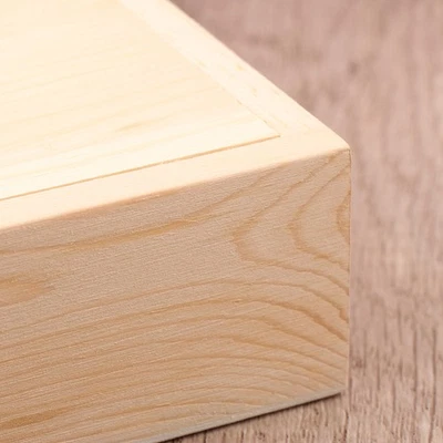 Caja de almacenamiento de té de madera, joyero, estuche organizador para el hogar tapa para empujar y tirar Foto 1 de 4