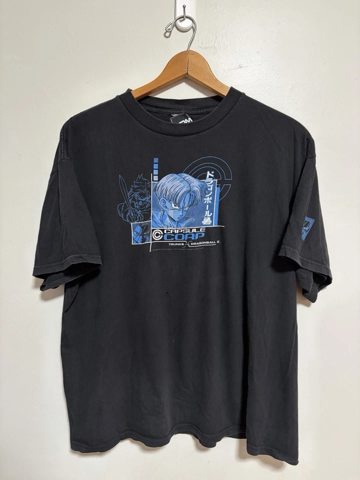 Camiseta negra vintage 2000 Y2K Dragon Ball Z Capsule Corp talla XL Foto 1 de 4