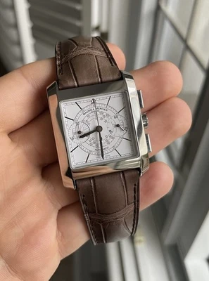 BAUME & MERCIER 65530 Hampton Clásico Cronógrafo Esfera Blanca [CAJA Y FOLLETO] Foto 1 de 4