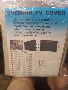 Outdoor TV Cover For Mounts & Stands Weatherproof Television  48" -50" Beige - Picture 1 of 4