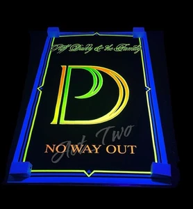 Vintage Original 1997 Puff Daddy & The Family FLOCKED 23”x35” Poster No Way Out - Bild 1 von 7