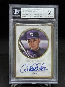 BGS 9 2016 Topps Transcendent Derek Jeter Auto Gold Border/52 TCA-DJ Auto 10 - Imagen 1 de 2