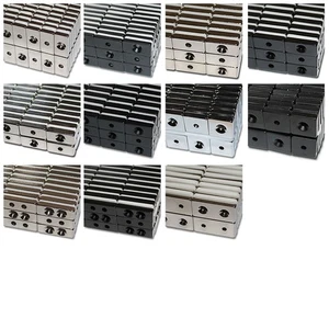 POWER MAGNETI PARALLELEPIPEDO AL NEODIMIO DA AVVITARE SVASARE FORO BLOCCO ABBASSAMENTO FORO N45 - Foto 1 di 20