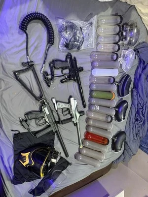 Lotes de equipo de bola de pintura, tinte, spyder, huntsman, etc. Foto 1 de 4