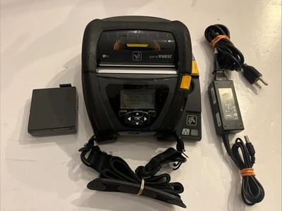 Zebra QLn420 Mobile Label Thermal Printer Wi-Fi BT USB Ethernet Cradle 2 Battery - Image 1 of 4