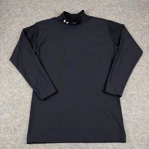 Under Armour Compression Mock Neck Base Layer Long Sleeve Black Mens XXL 2XL - Picture 1 of 10