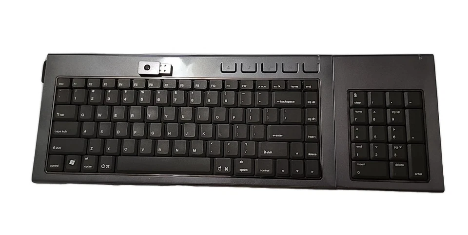 Kensington SlimBlade Media Notebook  Keyboard Number Key Pad & Dongle Tested  - Image 1 of 4