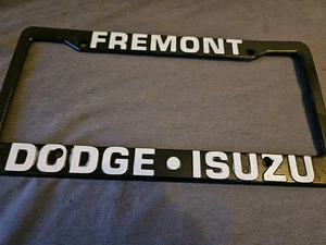 RARE Fremont Didge Isuzu Vintage Plastic Dealer License Plate Frame - Picture 1 of 5