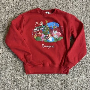 Disneyland Sweater Christmas Character Red Kids Youth Size 9-10 Dumbo Bambi - Picture 1 of 9