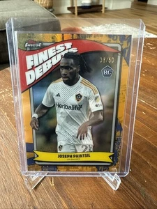 2024 TOPPS FINEST MLS JOSEPH PAINTSIL FINEST DEBUTS RC GALAXY GOLD 38/50 #FD-10 - Imagen 1 de 2