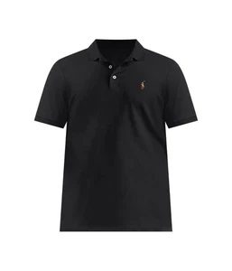 Polo Ralph Lauren Homme Coupe Classique Doux Toucher Coton Polo Noir, XL - Photo 1/5