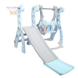 Toddler Climber Slide With Basketball Hoop For Kids Indoor Outdoor Play HOT - Picture 1 of 22