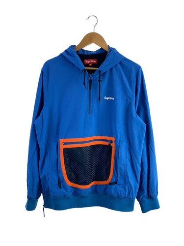 Supreme Maglia Pullover Tascabile Giacca Nylon M Nylon BLU