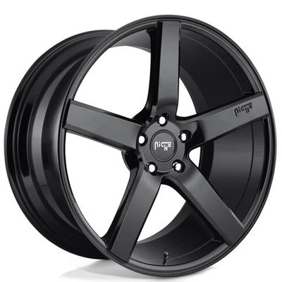20x8.5" Niche Wheels M188 Milan Gloss Black Rims (S03) Foto 1 de 4