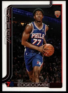 Baloncesto novato 2025-26 Topps VJ Edgecombe RC #203 Philadelphia 76ers B31 - Imagen 1 de 2