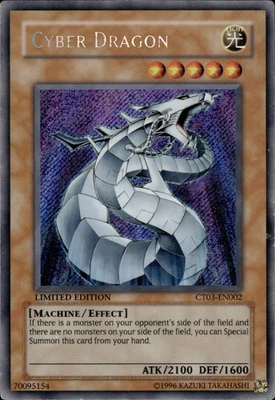 Cyber Dragon - Secret Rare Limited Edition CT03-EN002 - MP - YuGiOh - Image 1 of 2