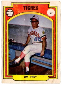1972 Venezuelan Winter League Stickers Jim Frey #27 - Picture 1 of 3