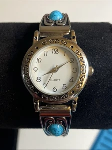 ACCUTIME WATCH CORP. WML2003WM1 Quartz Women's Watch Sz. 6 1/4" New Battery - Picture 1 of 9