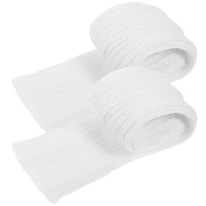  Winter Gloves Half-finger Sleeves Fingerless Knitted Arm Protective - Foto 1 di 12