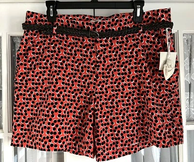 Pantalones cortos informales Madison para mujer talla 14 rojos con lunares negros blancos Foto 1 de 4