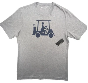 Travis Mathew T-Shirt Mens Large Gray ⛳ SS Golf Cart Crew Neck Logo - Picture 1 of 9