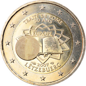 [#819284] Luxemburg, 2 Euro, Traité de Rome 50 ans, 2007, Paris, Special Unc., S