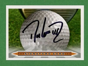 Davis Love lll ex PGA Golfer World Golf HOF carta collezionabile firmata E27784 - Foto 1 di 2