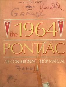 1964 Pontiac Tempest Air Conditioning Shop Manual A/C - Foto 1 di 2