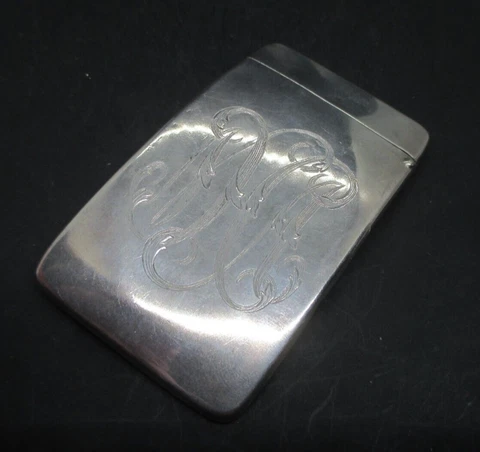 Sterling Silver Antique Card Case Cover