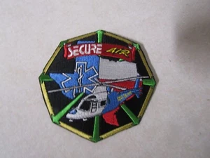 MILITARY PATCH SEW ON SECURE AIR MEDICAL AVIATION TEXAS - Picture 1 of 1
