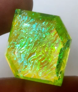 Large 51.85 Ct. Monarch Fire Opal Doublet Fancy Cut Loose Gemstone Women 4 Gift - Picture 1 of 6