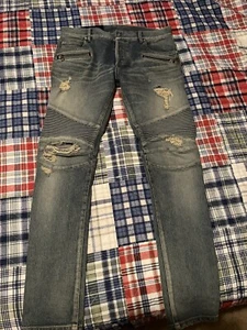 balmain jeans Biker Jeans Sz 34 - Picture 1 of 11