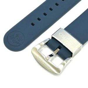 SEIKO PROSPEX 22mm Genuine Silicone Band Navy Blue R03K011J0 for BDY081 SBDY079 - Picture 1 of 4