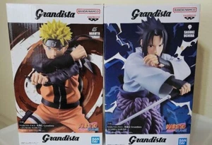 Naruto Shippuden Naruto Sasuke Grandista Figure Set BANPREST Japan 2024 22cm - Picture 1 of 12