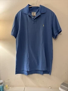 J Crew Men Polo Shirt Classic Fit Size Medium Blue - Picture 1 of 5