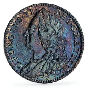 Great Britain 6 pence King George II Coinage Old Bust KM-582 silver coin 1757 - Picture 1 of 4