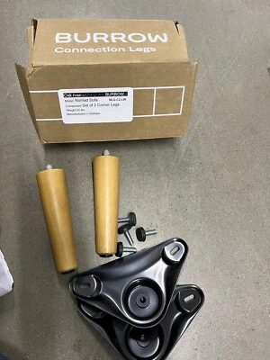 Burrow Nomad Sofa Corner Legs Set Of 2 Oak Finish  - Image 1 of 3