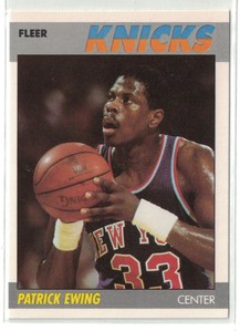 1987-88 Fleer Basketball Patrick Ewing New York Knicks #37