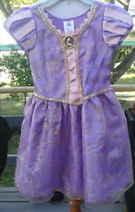 Disney Store Princess RAPUNZEL Dress Up Costume Size 5-6, Halloween EUC - Picture 1 of 4