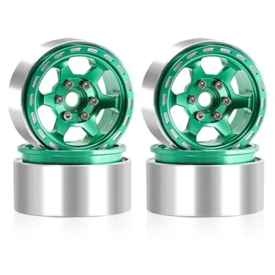 4pcs 1/10 Crawler CNC Metal 1.9'' Wheels Hub For TRX4 SCX10 YK4102 D90 RC Car - Image 1 of 4