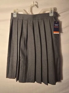 NWT New French Toast Gray Pleated School Girl Uniform Skirt Size 12 - Picture 1 of 2
